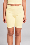 Butter Yellow Biker Shorts