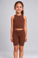 Chocolate Brown Active Top