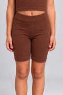 Chocolate Brown Biker Shorts