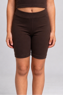 Chocolate Brown Biker Shorts