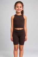 Chocolate Brown Biker Shorts